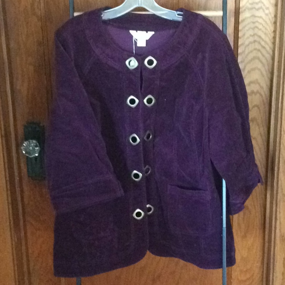 3/4” sleeve corduroy jacket